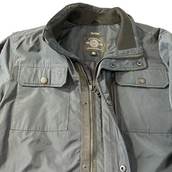 Buffalo by David Bitton Nylon Quilted Utility Jacket in Navy Blue, Large - Picture 6 of 13